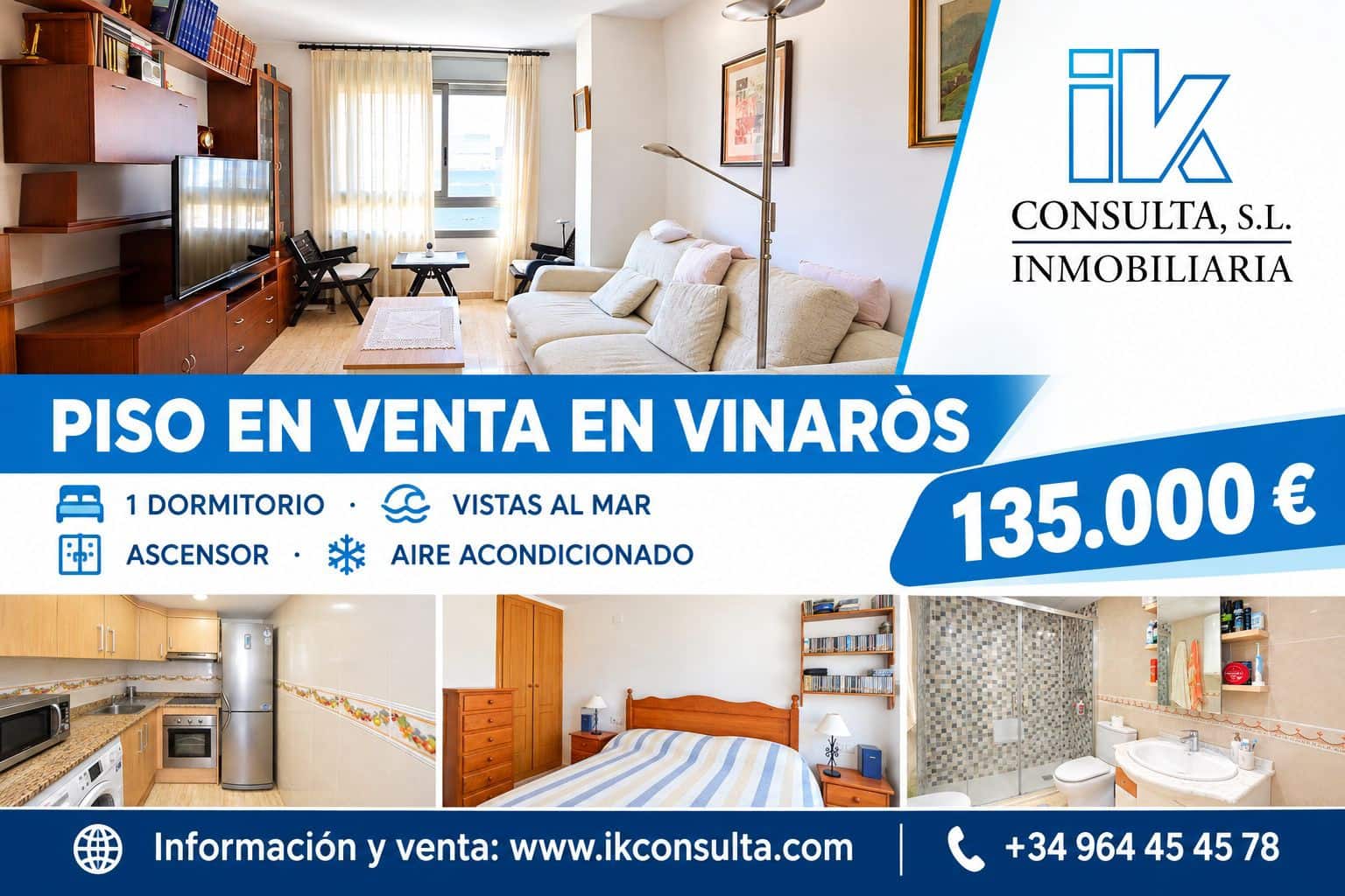 1 sypialnia Mieszkanie na sprzedaż w Vinaros - 135 000 € (Ref: 10074685)