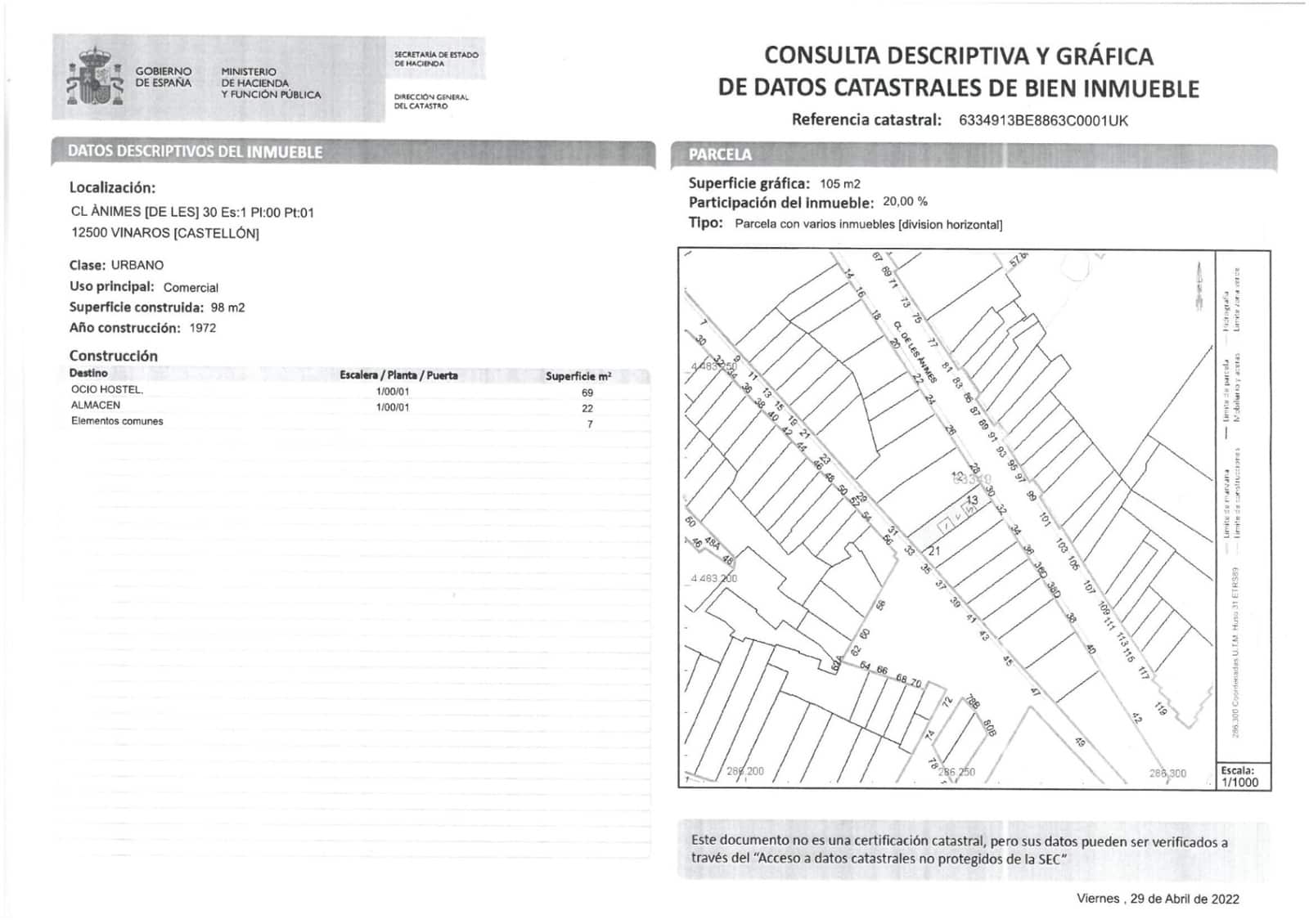Erhverv til salg i Vinaros - € 95.000 (Ref: 7856607)