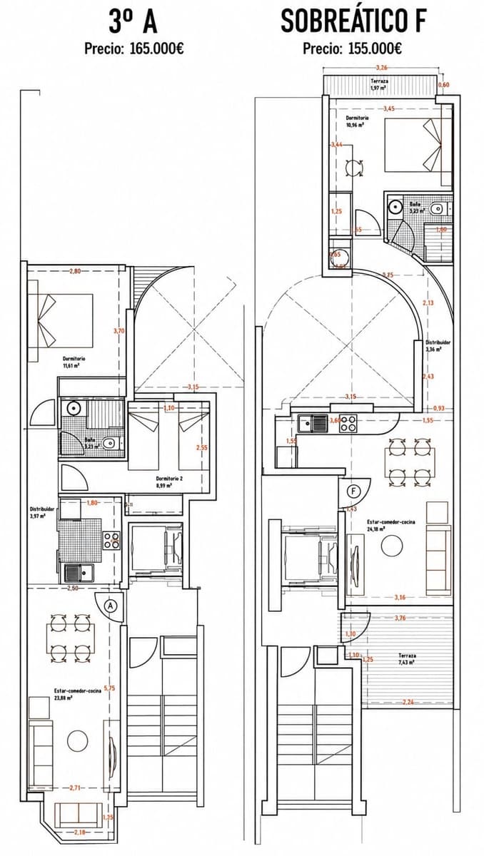 2 bedroom Flat for sale in Vinaros - € 165,000 (Ref: 9997578)