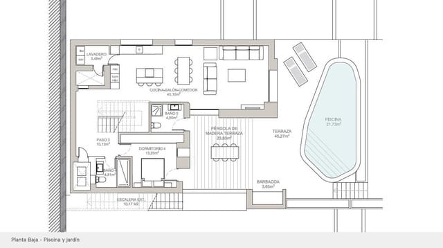 4 soverom Villa til salgs i Benissa med svømmebasseng garasje - € 1 150 000 (Ref: 6160535)