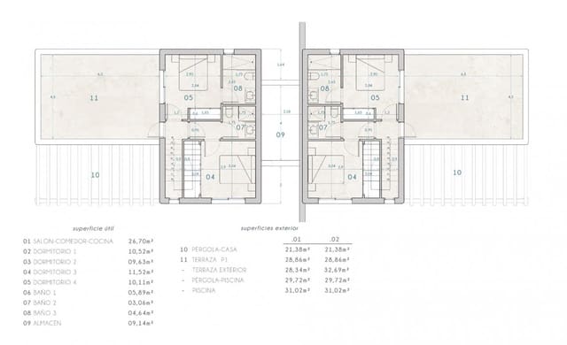 Chalet de 4 habitaciones en Moraira, Teulada-Moraira en venta con piscina - 1.399.000 € (Ref: 6967050)