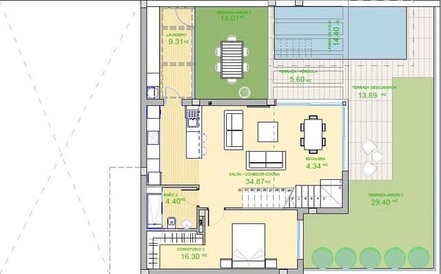 3 Zimmer Villa zu verkaufen in Polop mit Pool - 625.000 € (Ref: 8595220)