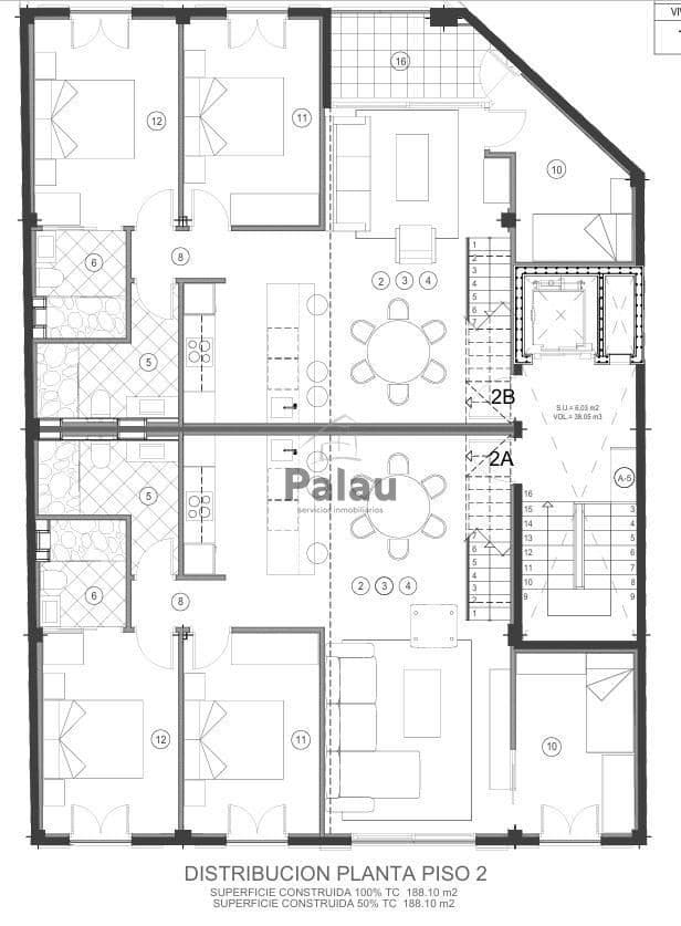 3 camera da letto Appartamento in vendita in Mahon / Mao - 350.000 € (Rif: 9515914)