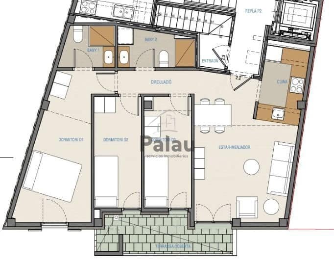 Piso de 2 habitaciones en Ciutadella de Menorca en venta - 328.800 € (Ref: 9515919)
