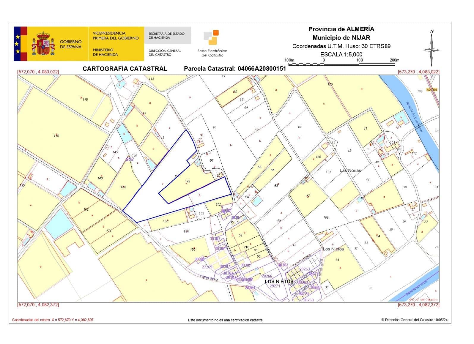 Ubebygd land til salgs i Nijar - € 230 000 (Ref: 9975725)