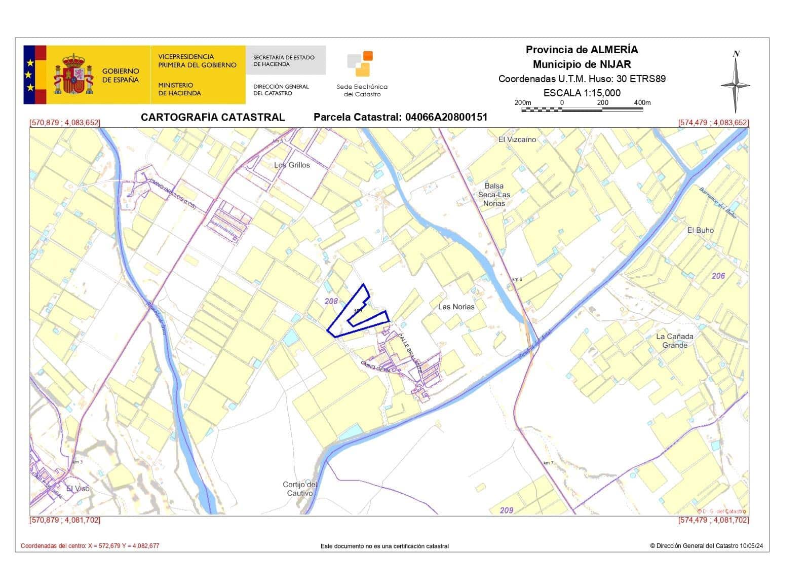 Ubebygd land til salgs i Nijar - € 230 000 (Ref: 9975725)