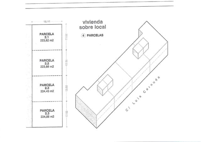 Byggetomt til salgs i Las Cabañuelas, Vícar - € 55 000 (Ref: 9982947)