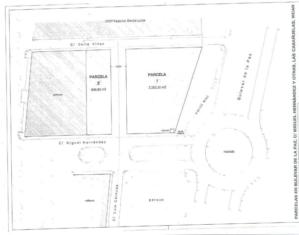 Byggetomt til salgs i Las Cabañuelas, Vícar - € 55 000 (Ref: 9982947)