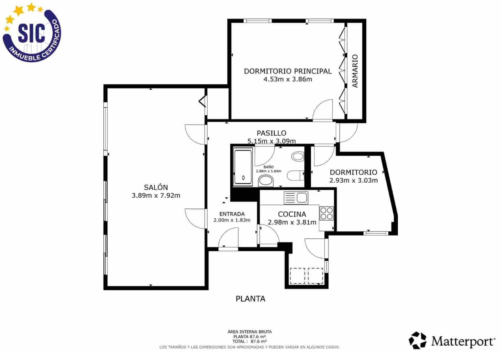 Piso de 2 habitaciones en València ciudad en venta - 599.000 € (Ref: 10011584)