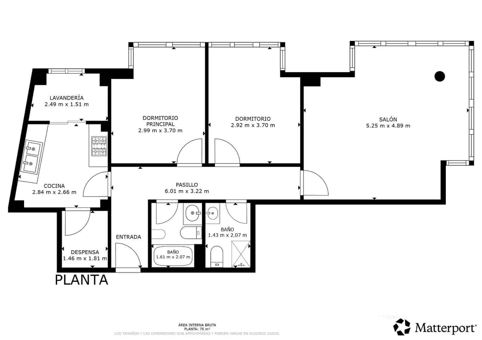 2 makuuhuone Asunto myytävänä paikassa Valencia kaupunki - 174 000 € (Ref: 10076581)