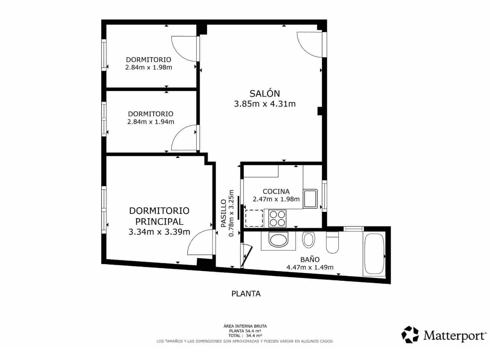 3 bedroom Flat for sale in Valencia city - € 160,000 (Ref: 10076582)