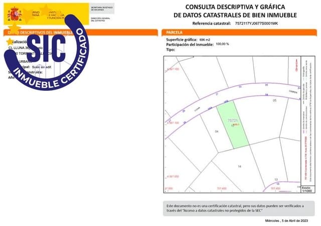 Building Plot for sale in Torrent - € 50,000 (Ref: 7546829)