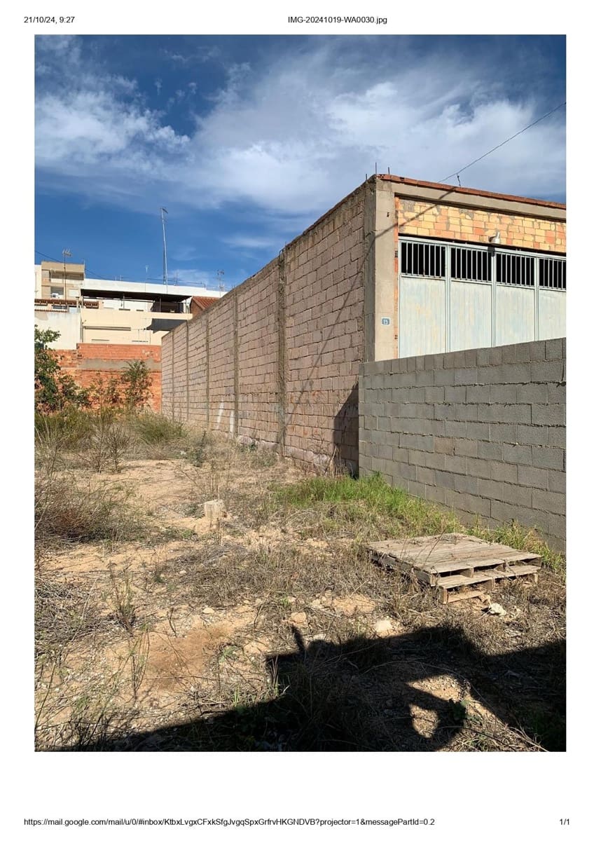 Byggetomt til salgs i Benifaio - € 270 000 (Ref: 8573887)