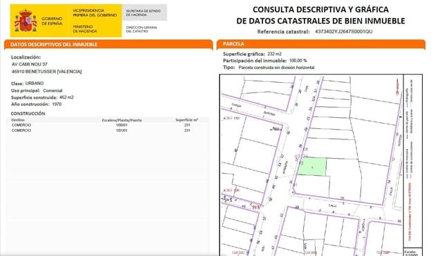 Building Plot for sale in Benetússer - € 330,000 (Ref: 9057736)