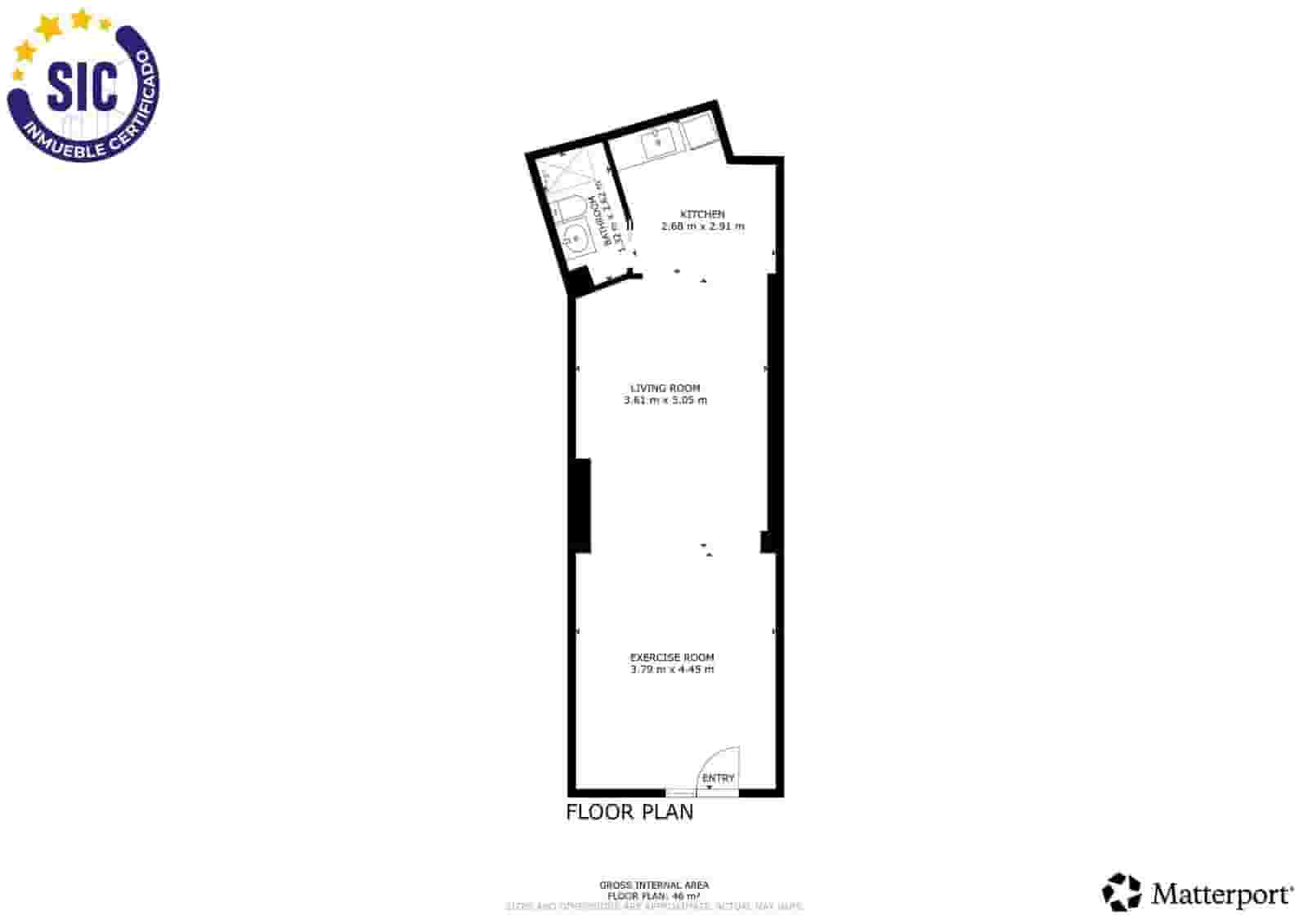 1 sovrum Kommersiell till salu i Valencia stad - 109 000 € (Ref: 9294271)