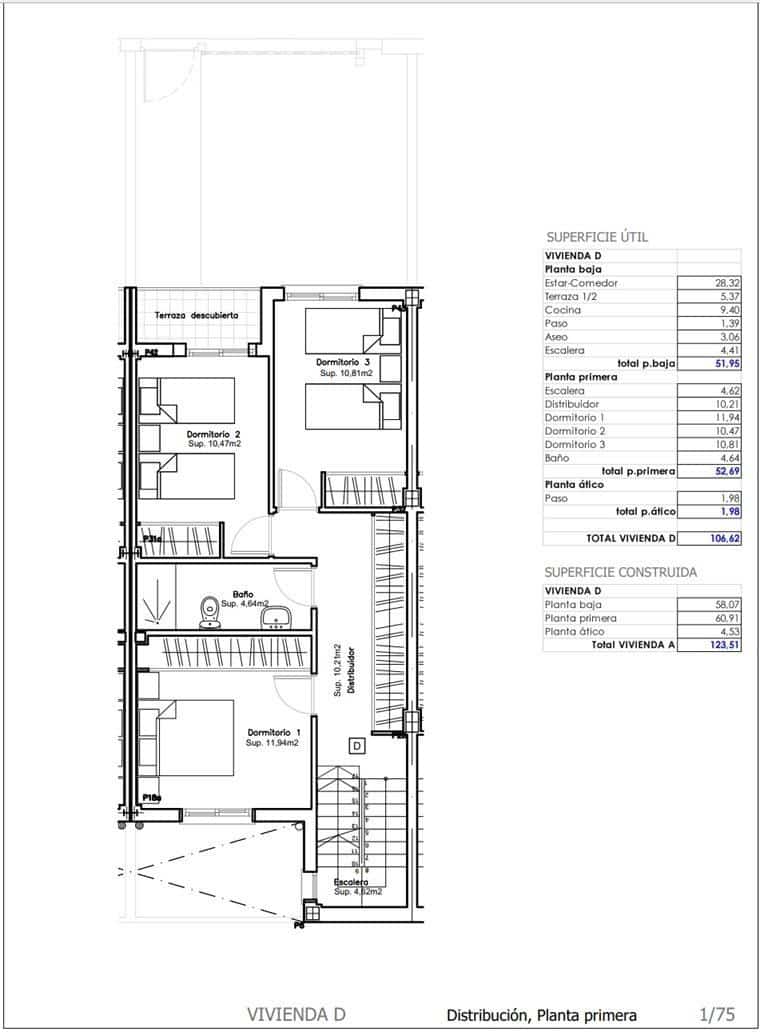 3 soverom Rekkehus til salgs i Moncofa med garasje - € 332 000 (Ref: 9450425)
