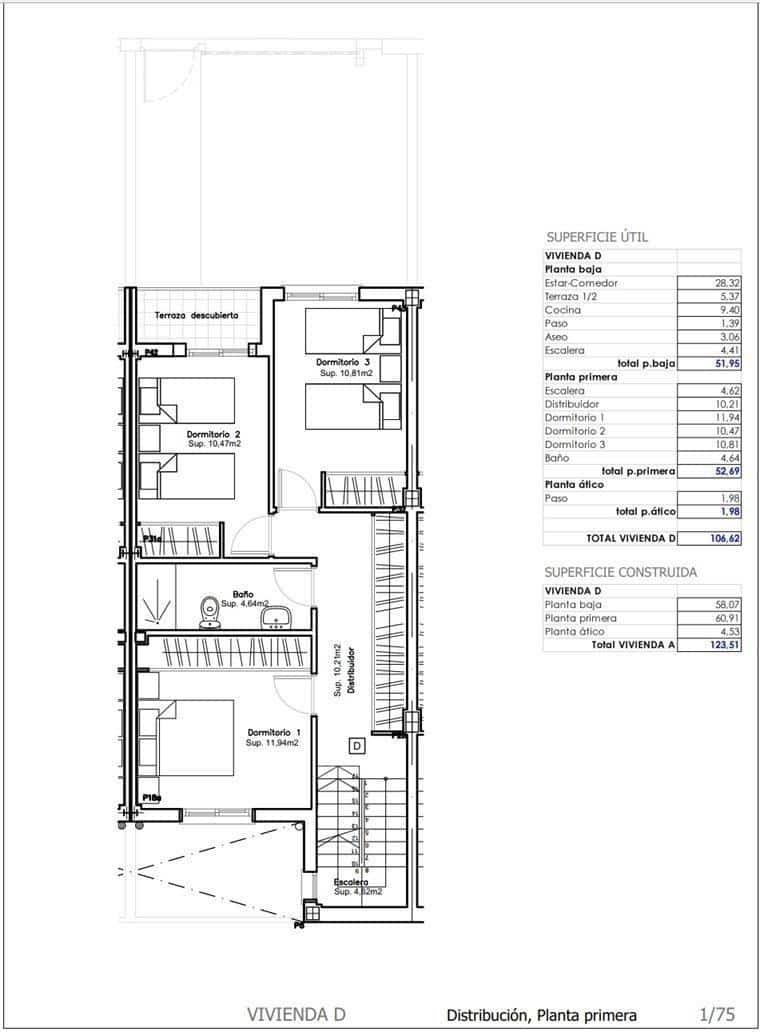 3 sovrum Radhus till salu i Moncofa med garage - 332 000 € (Ref: 9450425)