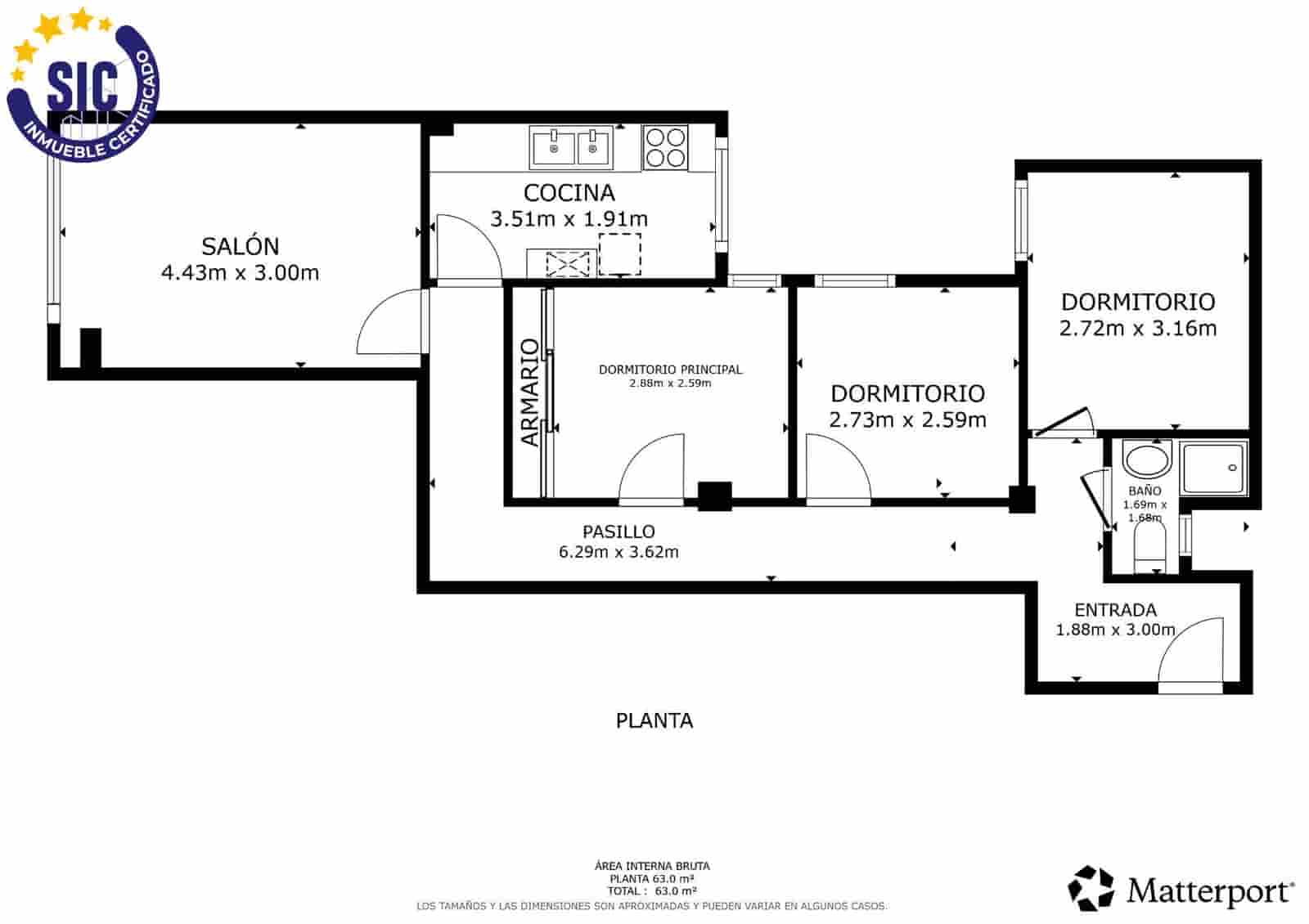 3 bedroom Apartment for sale in Valencia city - € 168,000 (Ref: 9879002)