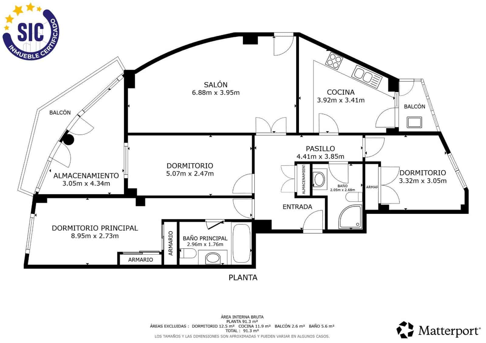 3 bedroom Flat for sale in Valencia city with pool - € 625,000 (Ref: 9884962)