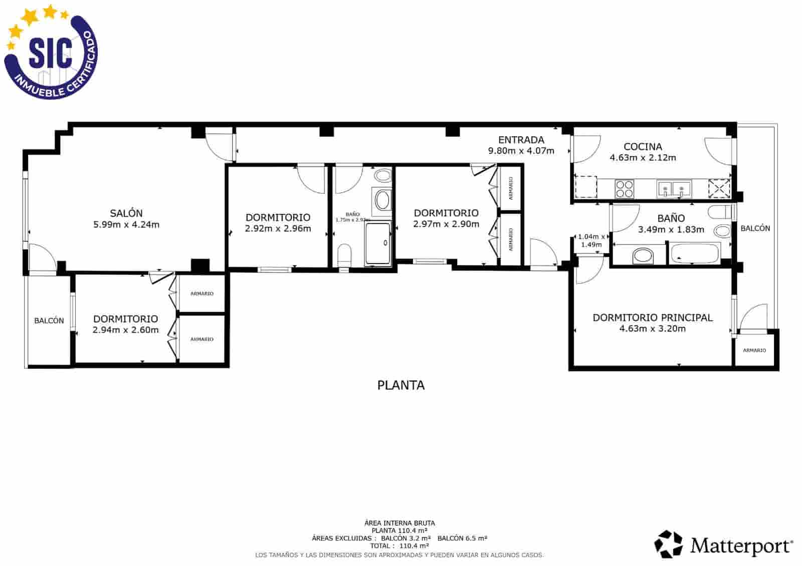 4 makuuhuone Asunto myytävänä paikassa Valencia kaupunki - 350 000 € (Ref: 9884963)