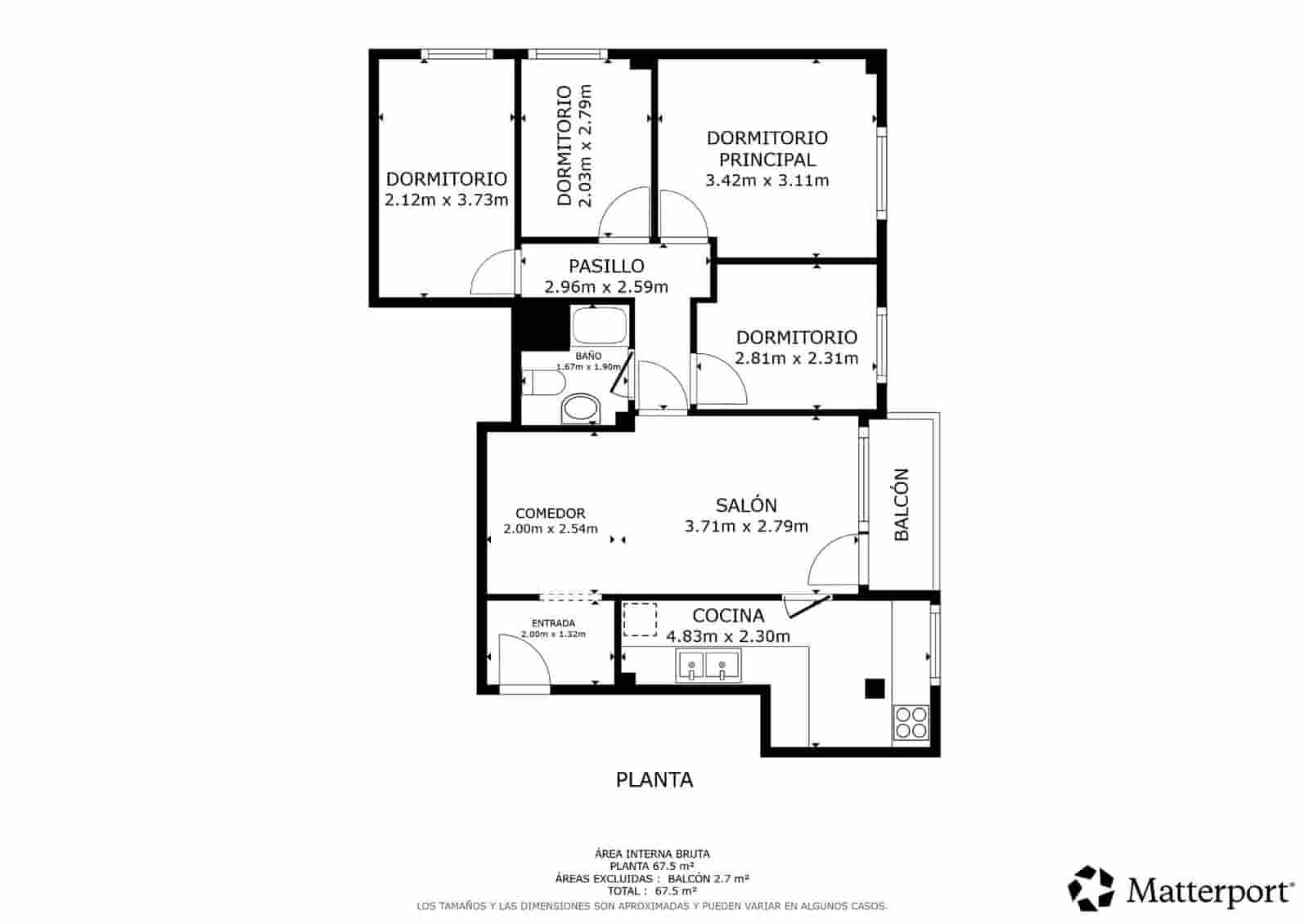 4 camera da letto Appartamento in vendita in Valencia citta - 198.000 € (Rif: 9965397)