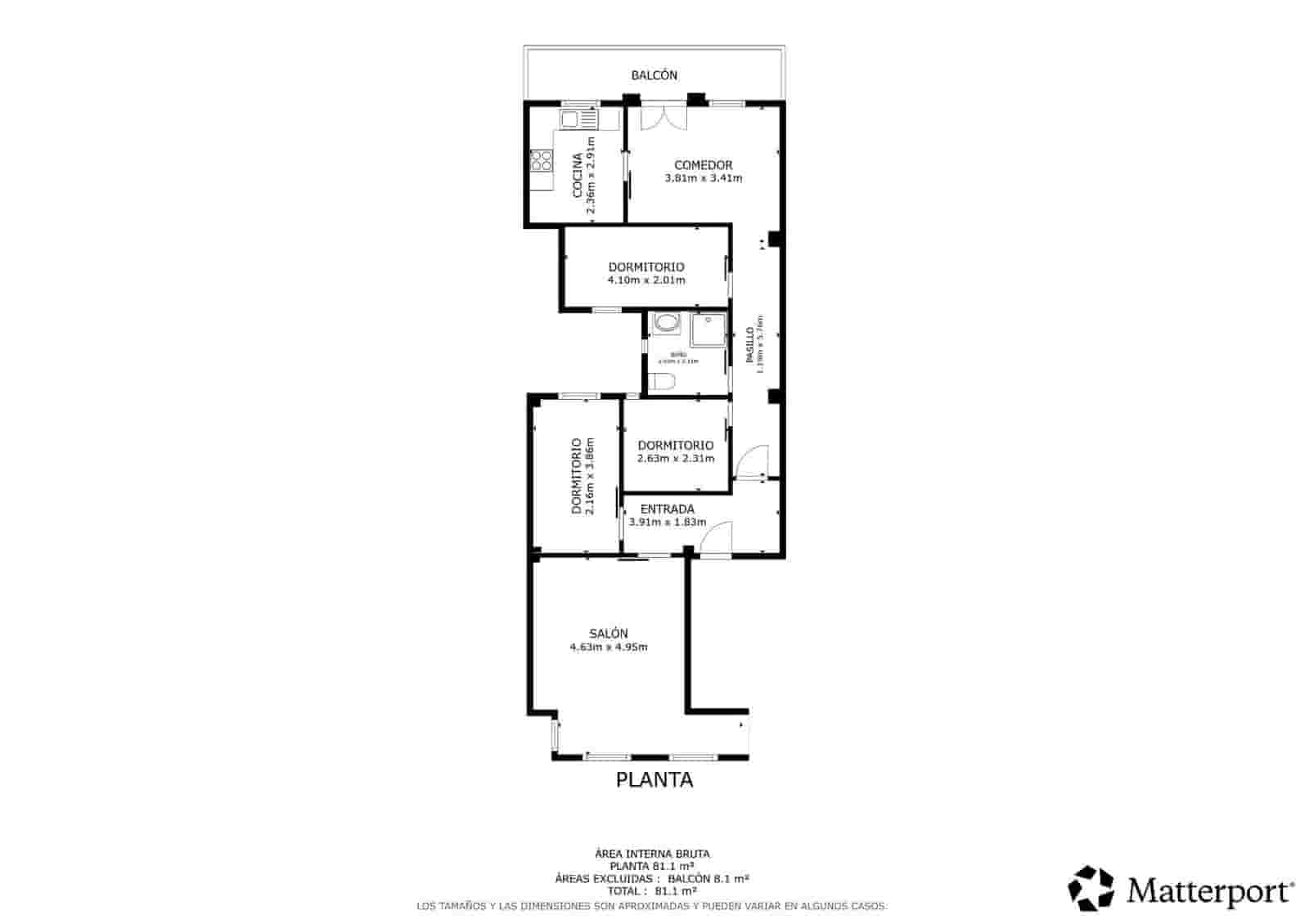 4 quarto Apartamento para venda em Valencia cidade - 360 000 € (Ref: 9983122)