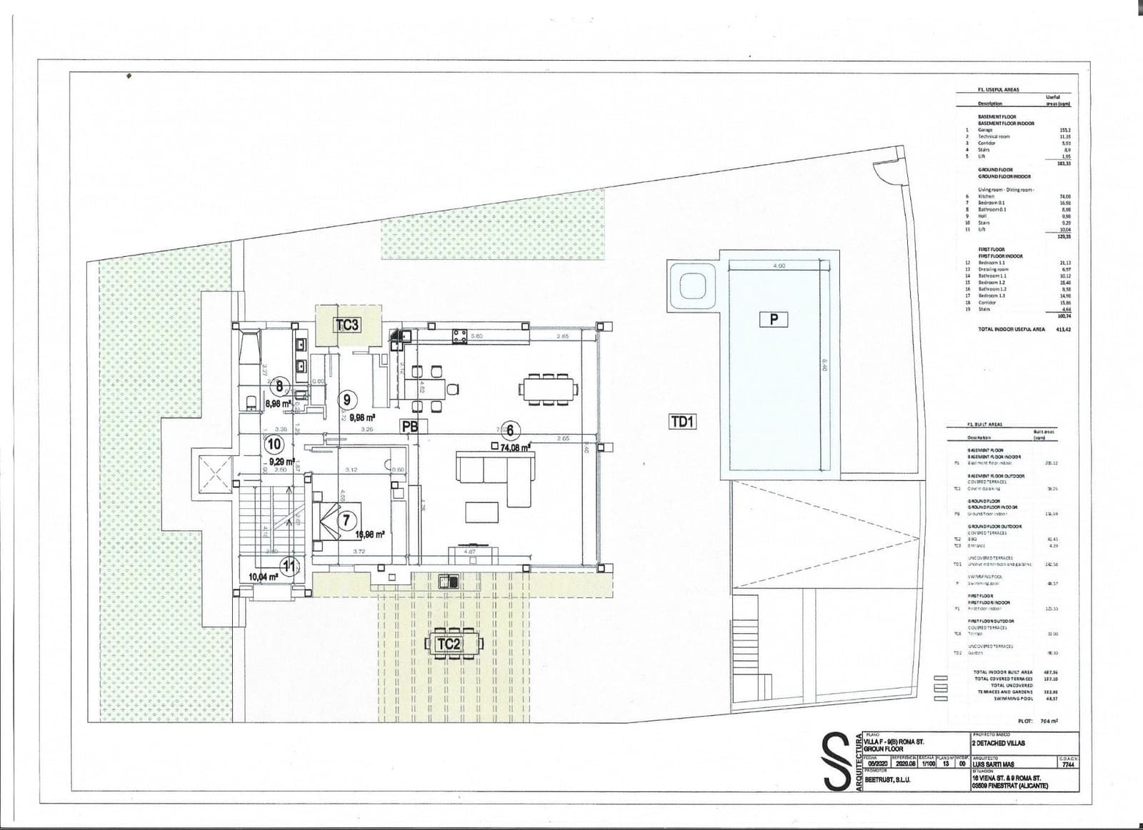 4 soverom Villa til salgs i Finestrat med svømmebasseng garasje - € 1 750 000 (Ref: 7346758)