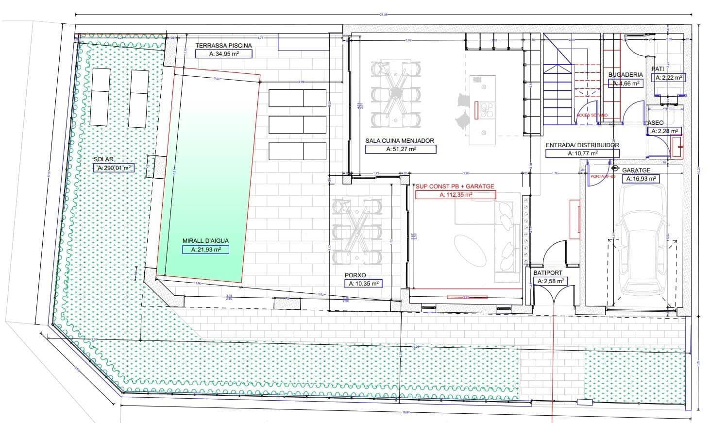 3 soveværelse Byhus til salg i Ses Salines med swimmingpool - € 1.650.000 (Ref: 7544263)