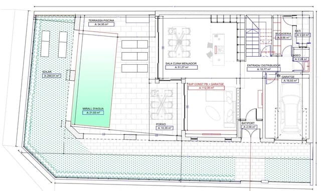3 soveværelse Byhus til salg i Ses Salines med swimmingpool - € 1.650.000 (Ref: 7544263)