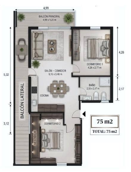 4 soveværelse Lejlighed til salg i Palma de Mallorca - € 430.000 (Ref: 9890403)