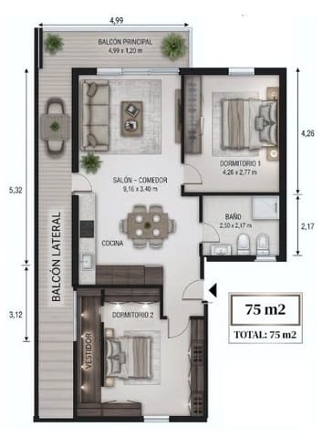 4 soveværelse Lejlighed til salg i Palma de Mallorca - € 430.000 (Ref: 9890403)