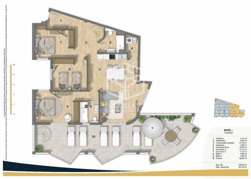 4 soveværelse Lejlighed til salg i Santiago del Teide - € 1.150.000 (Ref: 8267255)