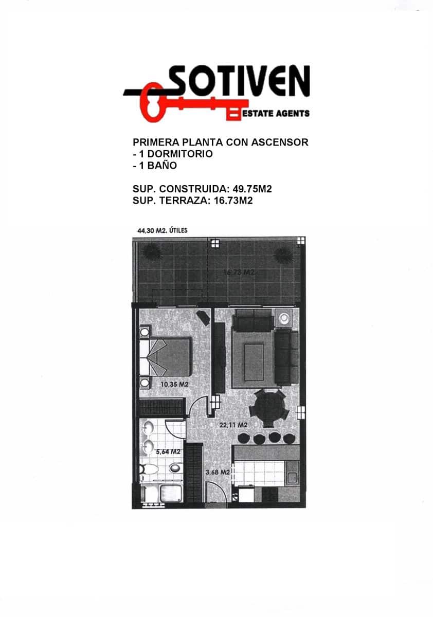 1 bedroom Apartment for sale in Playa Paraiso with garage - € 295,000 (Ref: 9629765)