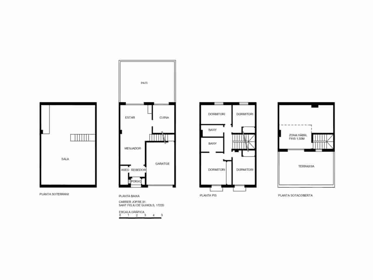 4 soveværelse Rækkehus til salg i Sant Feliu de Guixols med garage - € 420.000 (Ref: 8117439)