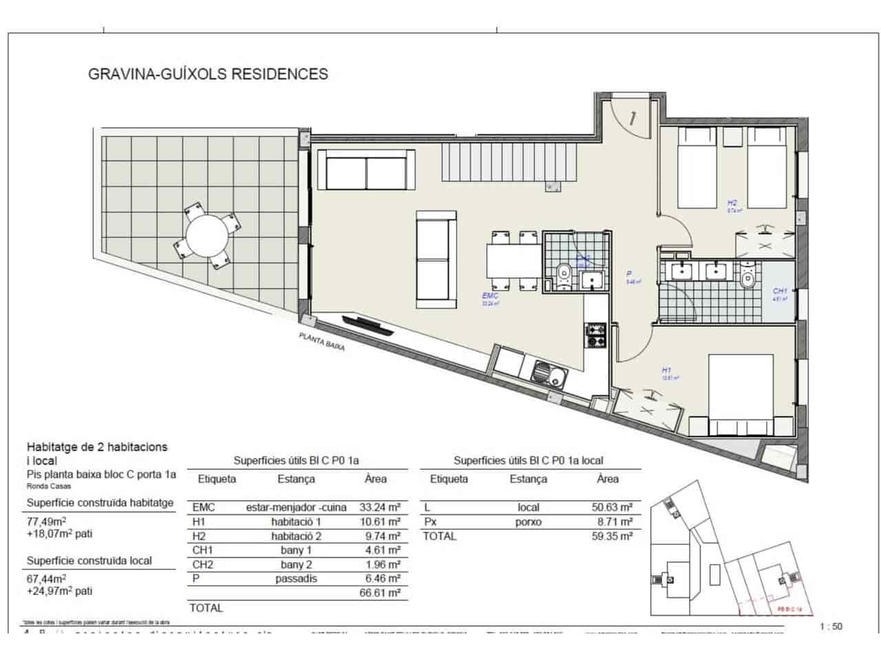 3 soveværelse Lejlighed til salg i Sant Feliu de Guixols med swimmingpool - € 290.000 (Ref: 9290919)