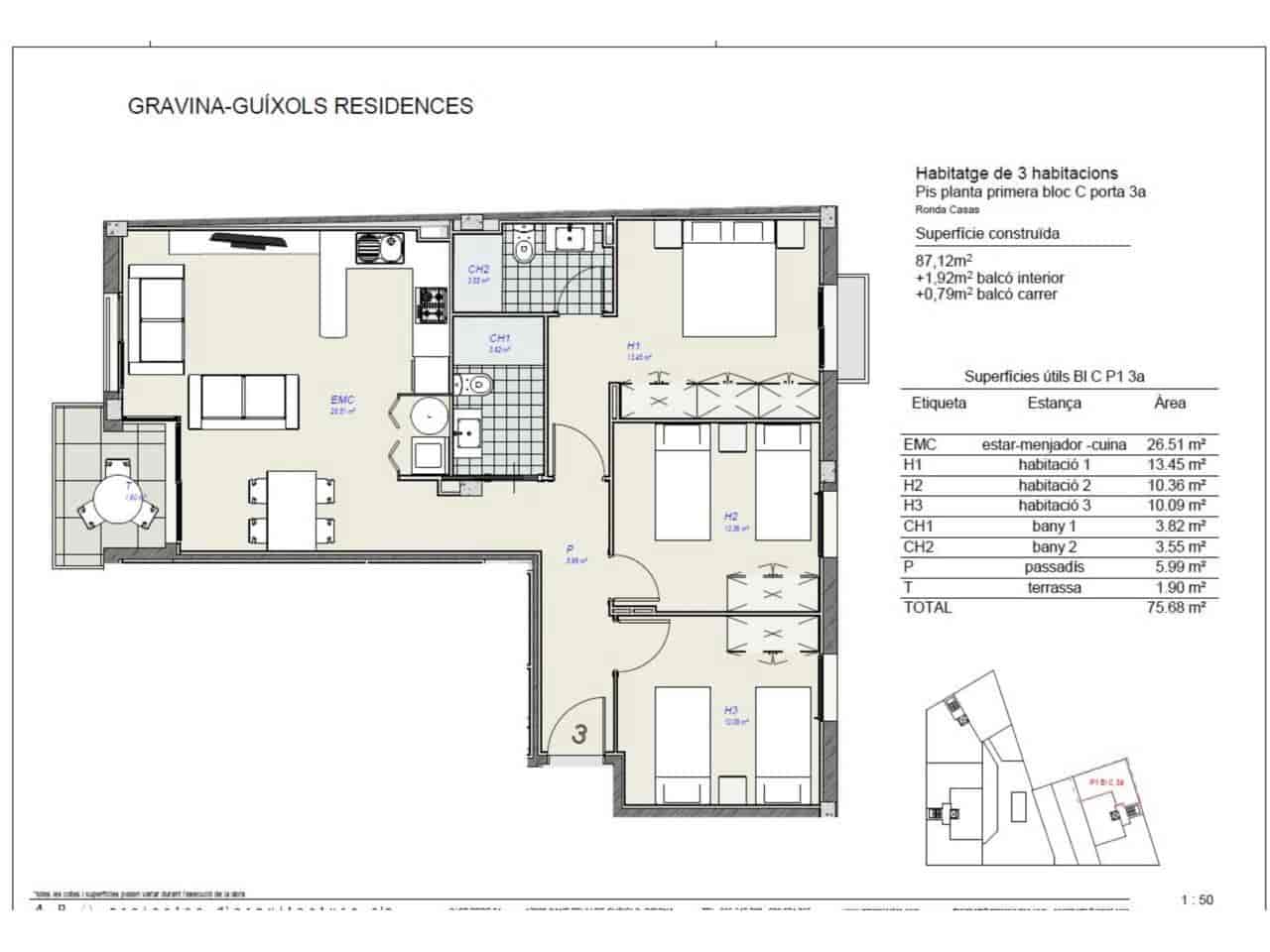 3 soveværelse Lejlighed til salg i Sant Feliu de Guixols med swimmingpool - € 290.000 (Ref: 9290919)