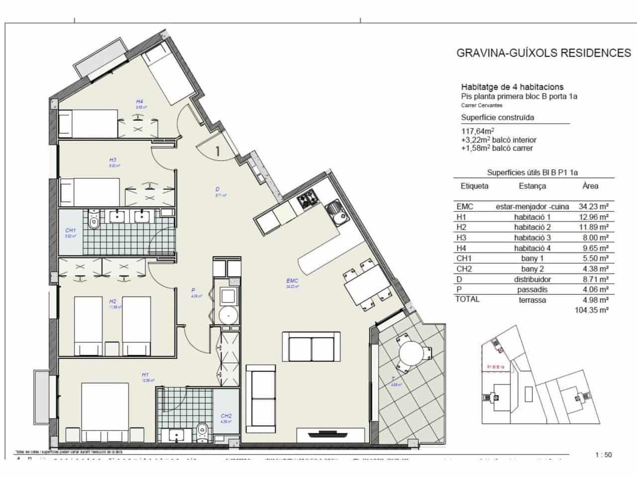 3 soveværelse Lejlighed til salg i Sant Feliu de Guixols med swimmingpool - € 290.000 (Ref: 9290919)