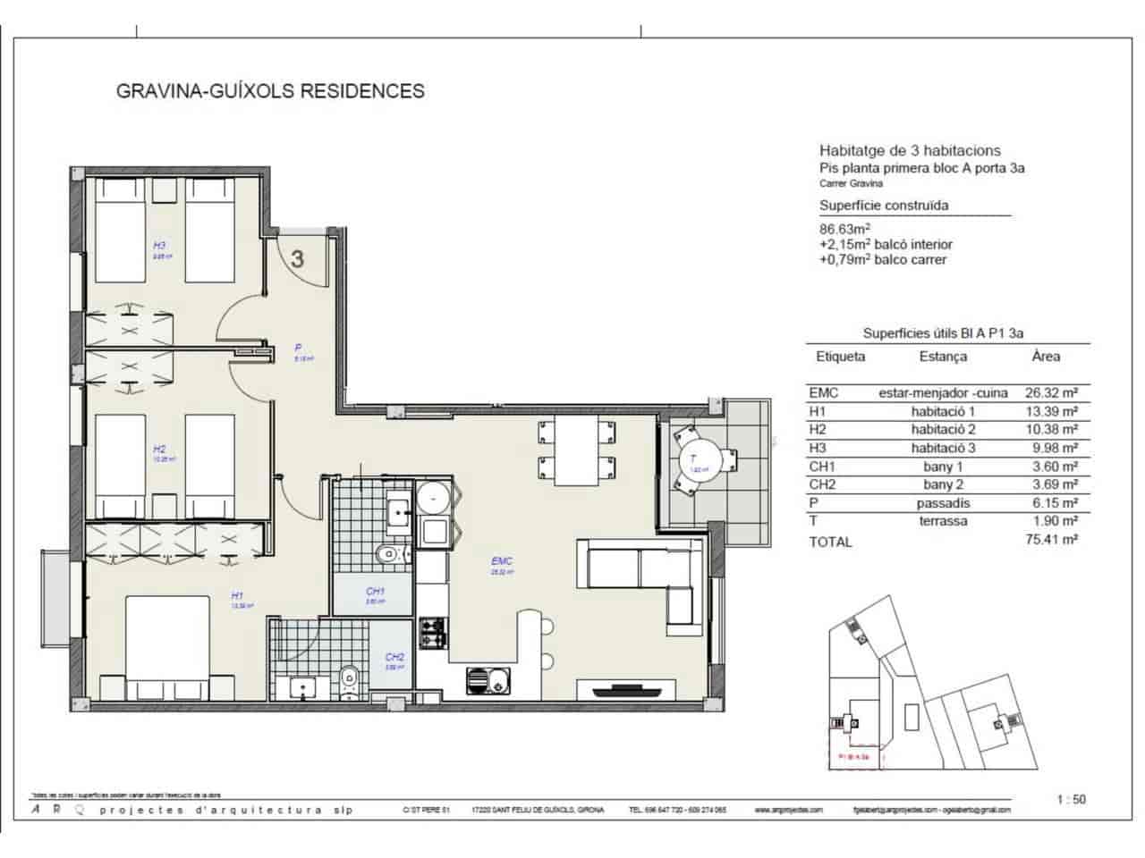 3 soveværelse Lejlighed til salg i Sant Feliu de Guixols med swimmingpool - € 290.000 (Ref: 9290919)