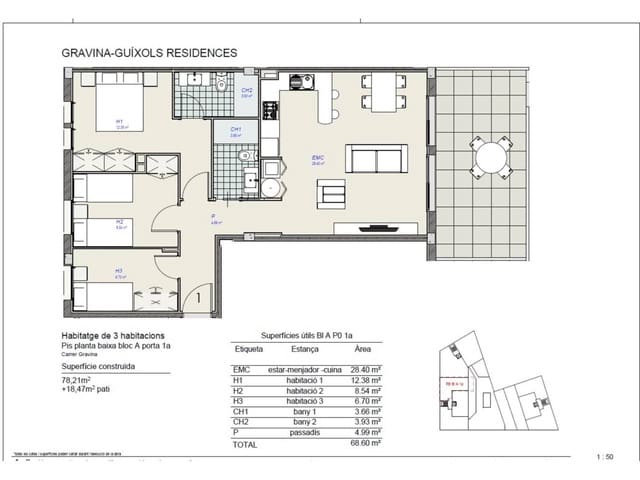 3 Zimmer Wohnung zu verkaufen in Sant Feliu de Guíxols mit Pool - 290.000 € (Ref: 9290919)