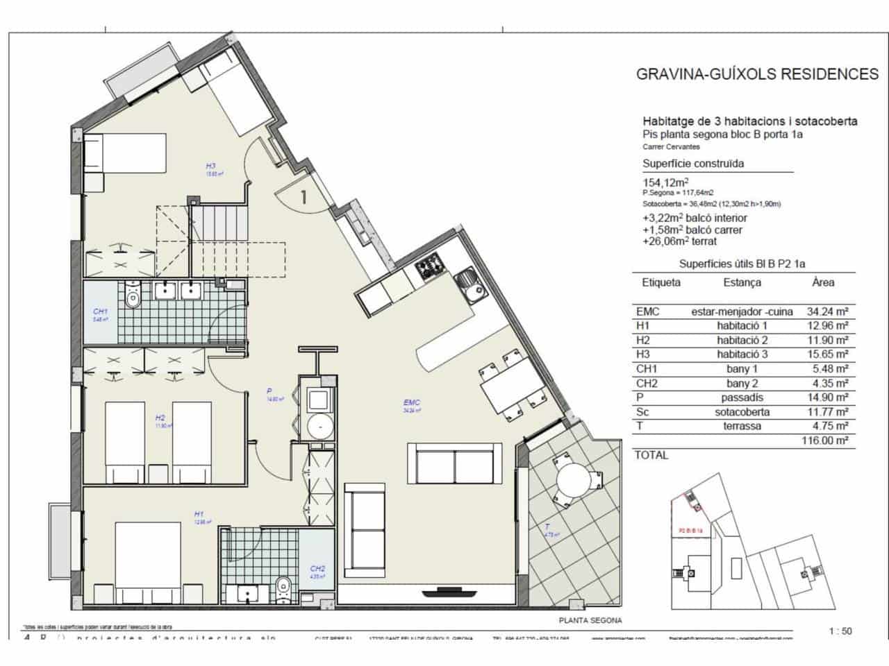 3 soveværelse Lejlighed til salg i Sant Feliu de Guixols med swimmingpool - € 290.000 (Ref: 9290919)