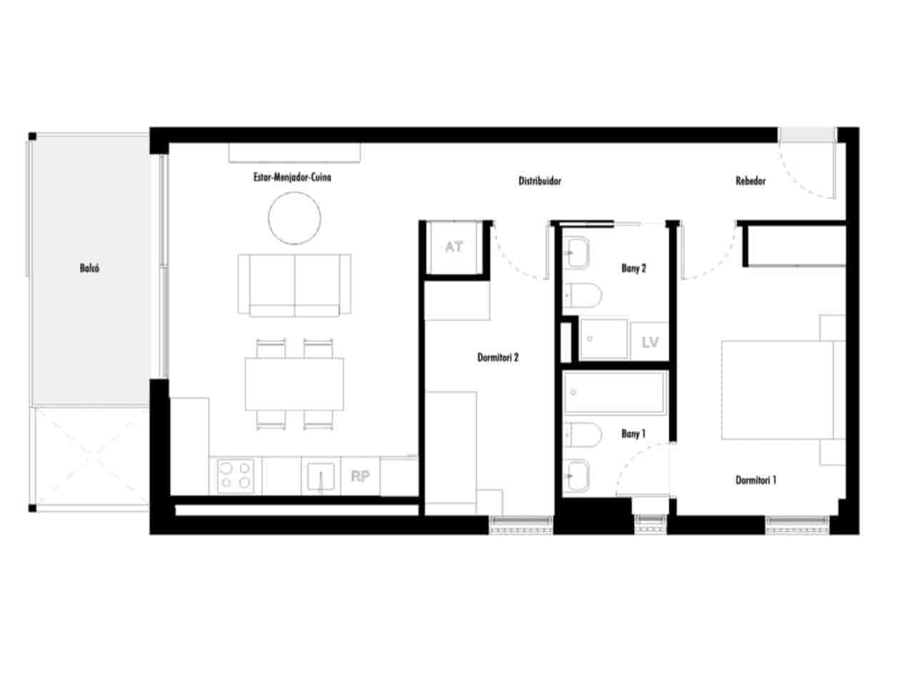 Piso de 2 habitaciones en Sant Antoni de Calonge en venta con piscina - 370.000 € (Ref: 9451970)