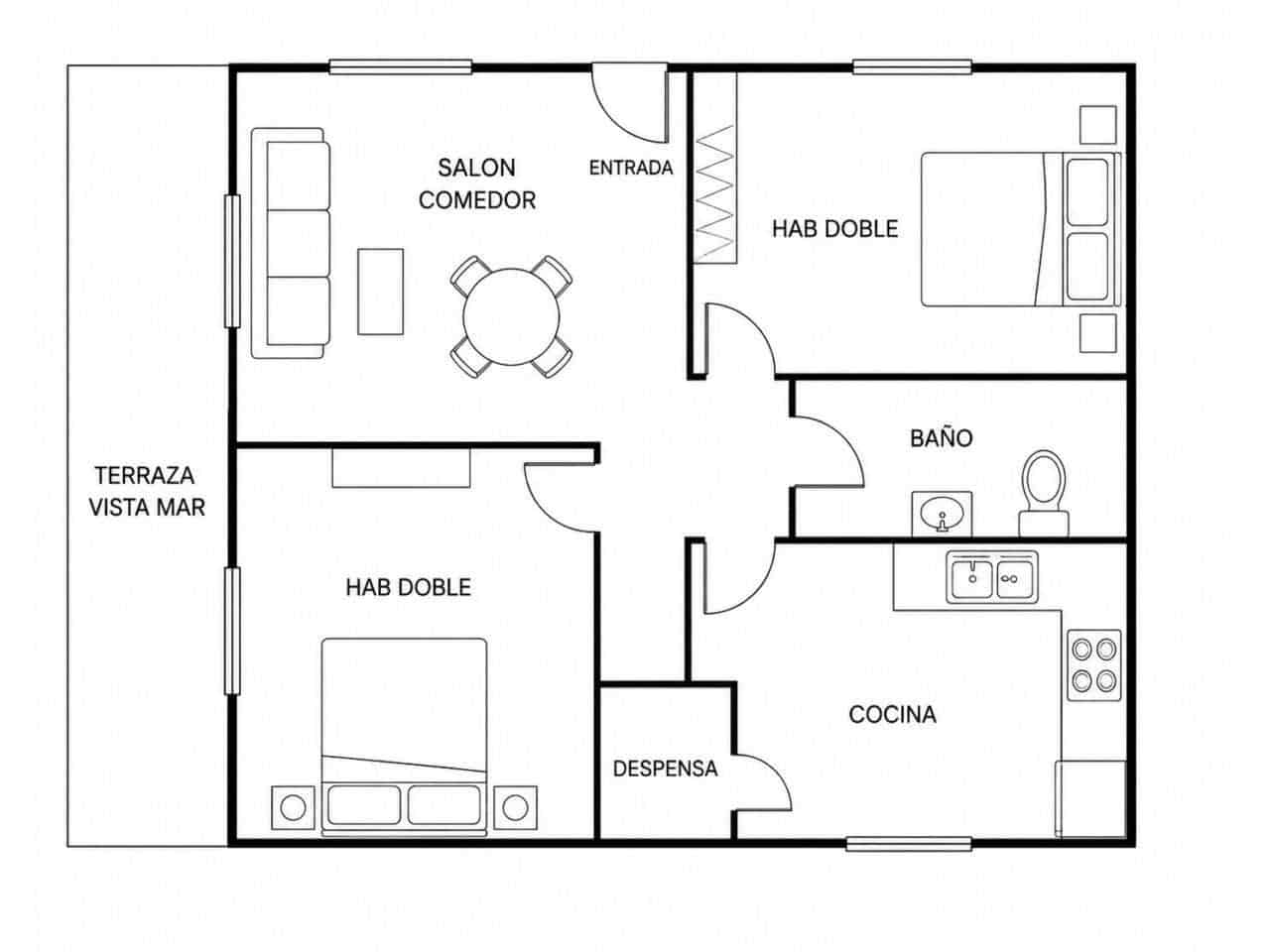 2 soveværelse Lejlighed til salg i S'Agaro med garage - € 299.000 (Ref: 9985738)