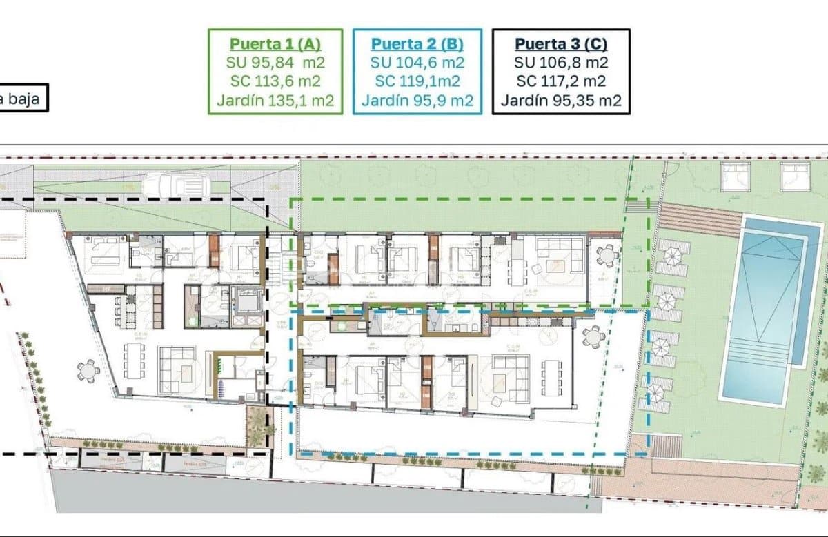 3 soveværelse Lejlighed til salg i Platja d'Aro med swimmingpool garage - € 790.000 (Ref: 8914519)