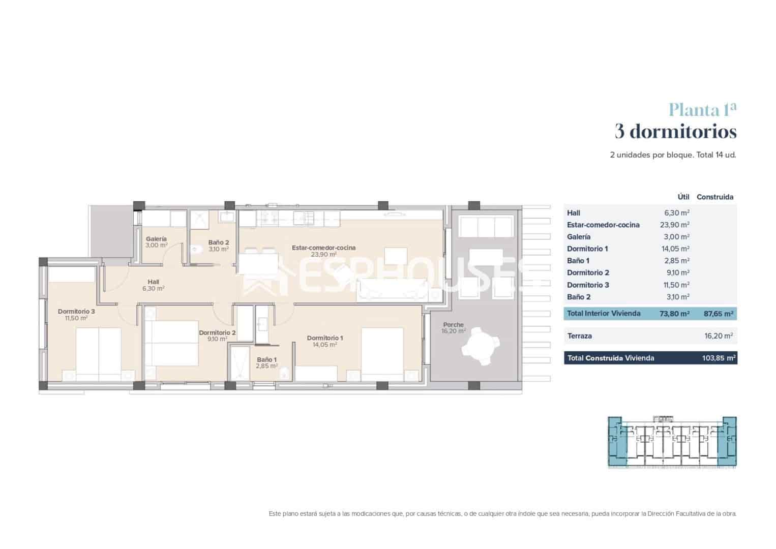 3 sypialnia Apartament na sprzedaż w Vera z basenem garażem - 240 000 € (Ref: 10009928)
