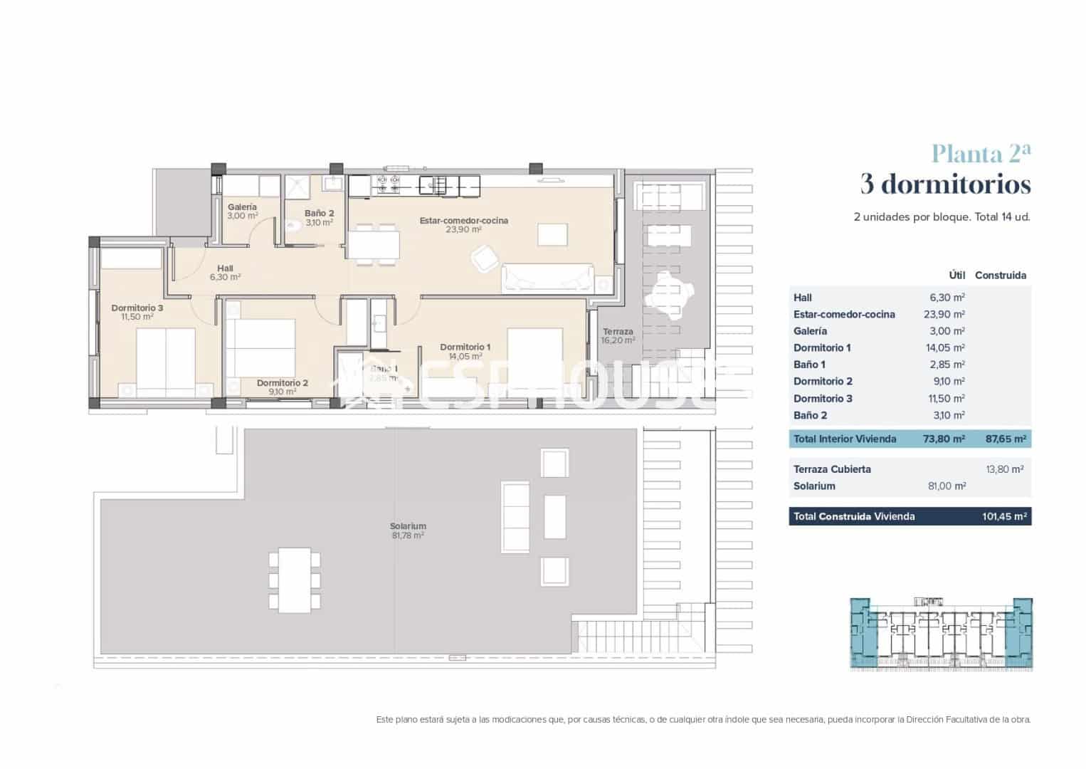 3 chambre Penthouse à vendre à Vera avec piscine garage - 315 000 € (Ref: 10009929)
