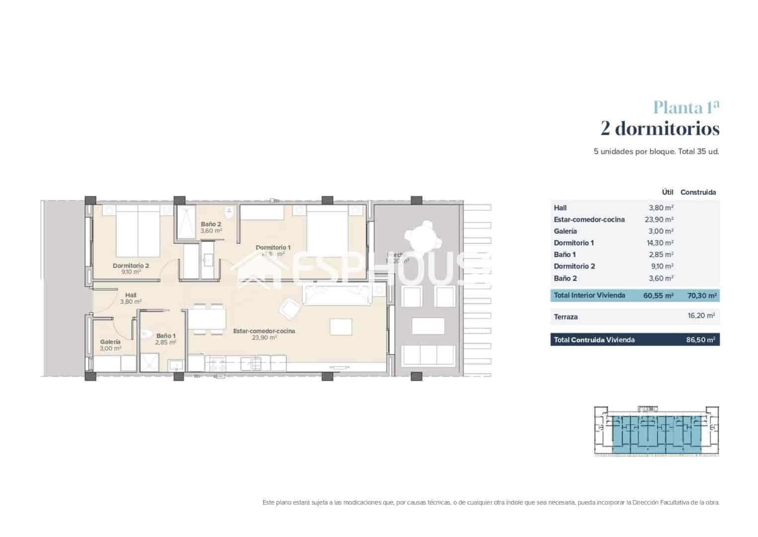 2 sypialnia Apartament na sprzedaż w Vera z basenem garażem - 210 000 € (Ref: 10009931)