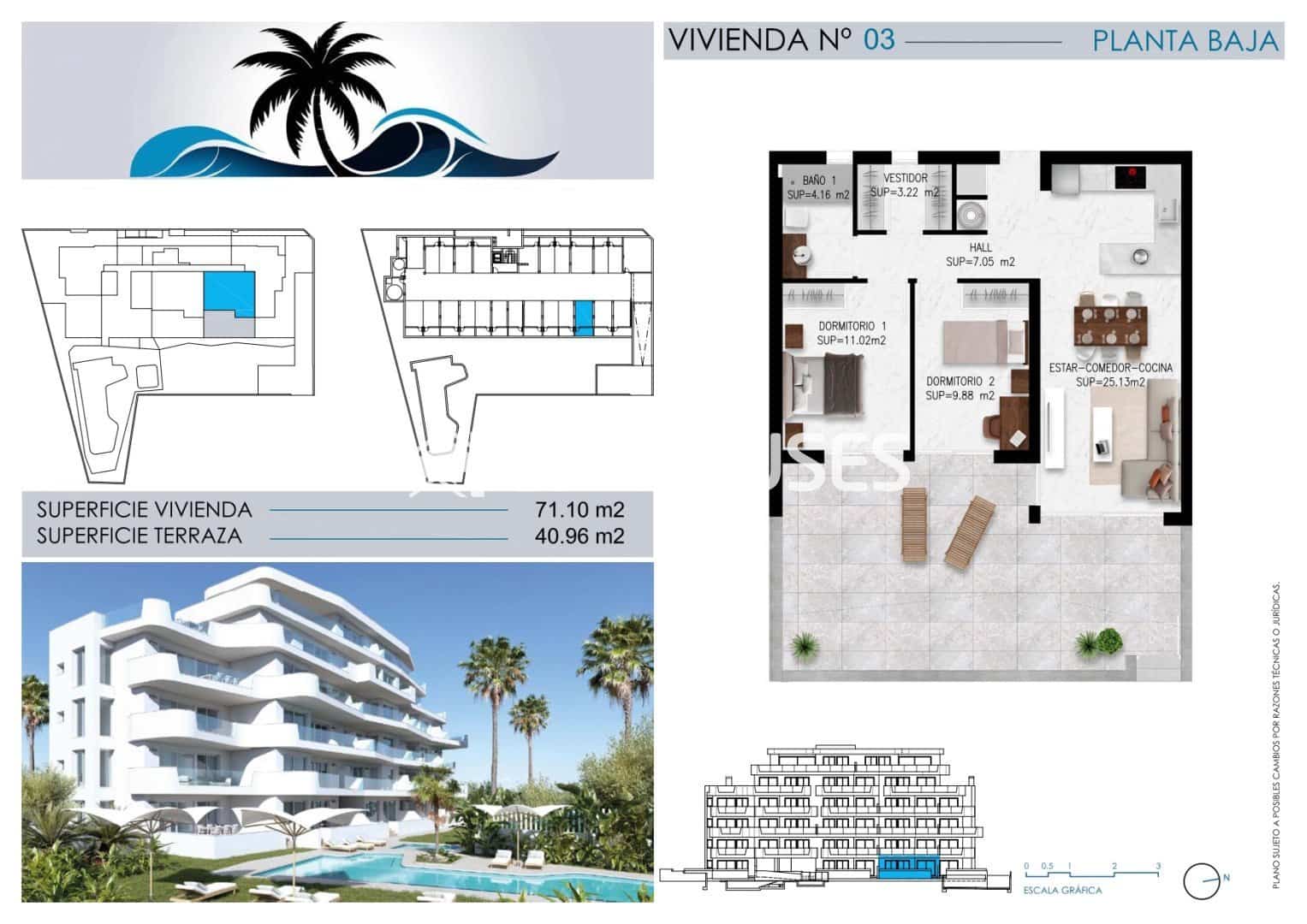 Apartamento de 2 habitaciones en Pilar de la Horadada en venta con piscina garaje - 410.000 € (Ref: 10009933)