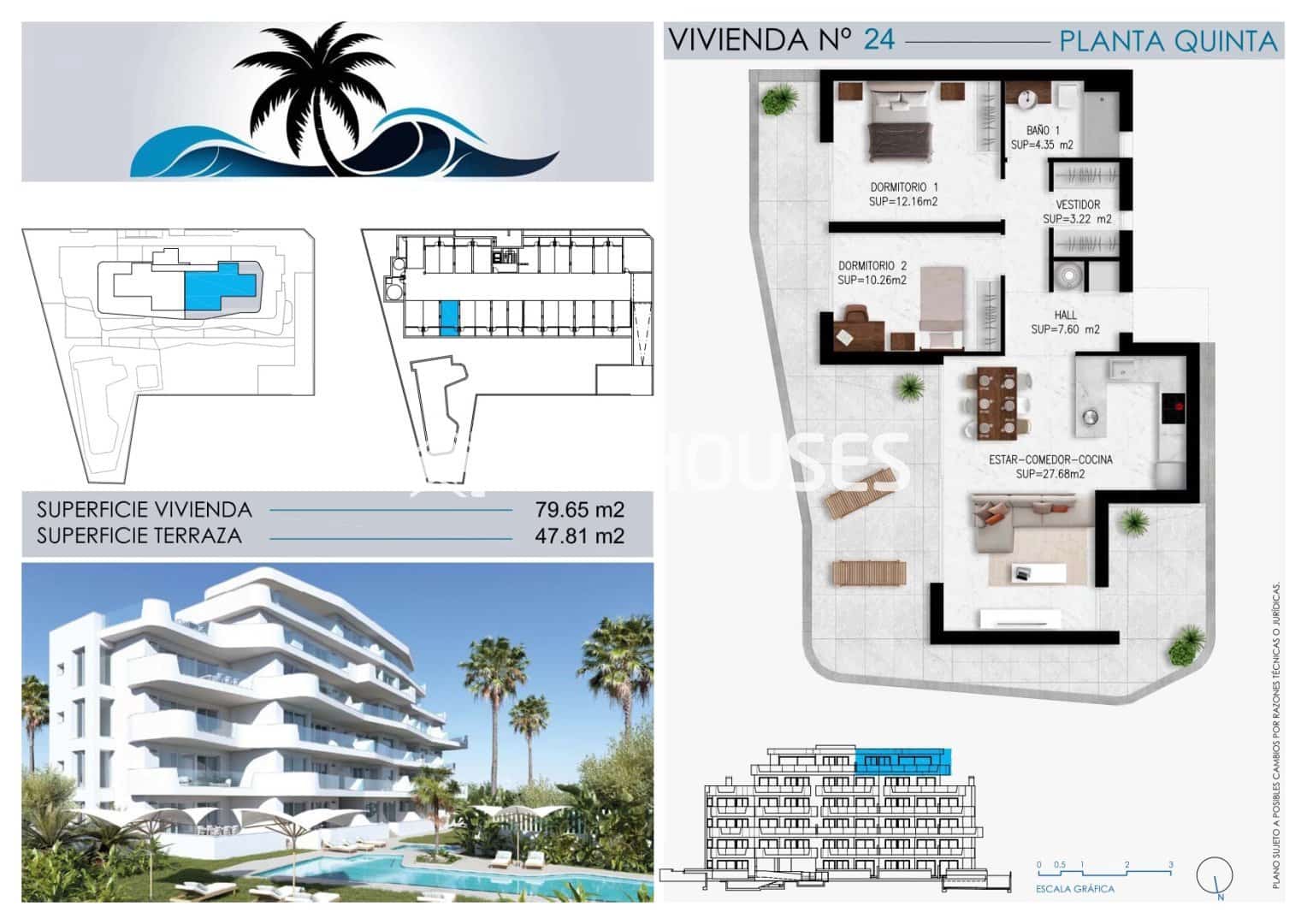 Apartamento de 2 habitaciones en Pilar de la Horadada en venta con piscina garaje - 620.000 € (Ref: 10009940)