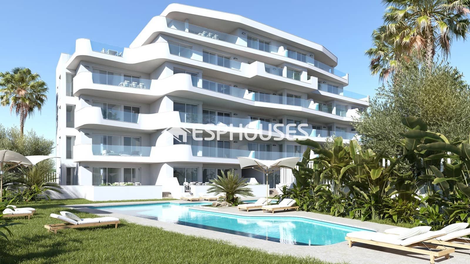 2 makuuhuone Huoneisto myytävänä paikassa Pilar de la Horadada mukana uima-altaan 
autotalli - 615 000 € (Ref: 10009941)