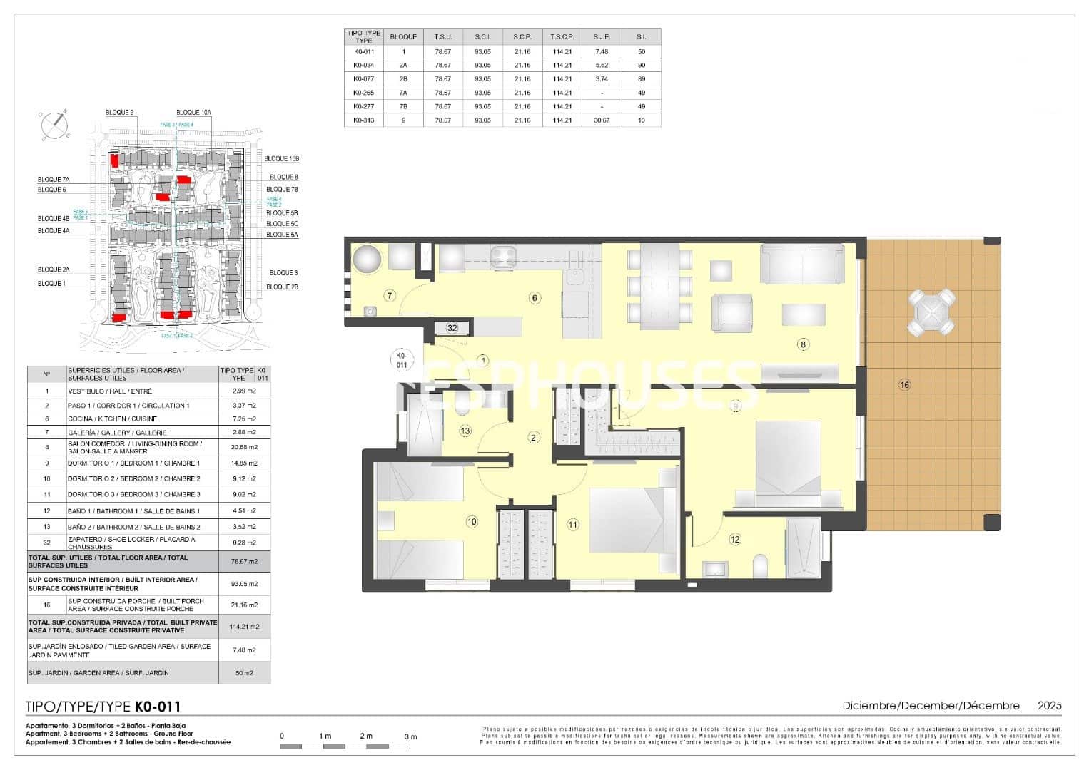 3 camera da letto Appartamento in vendita in Pulpi con piscina - 259.000 € (Rif: 10014828)